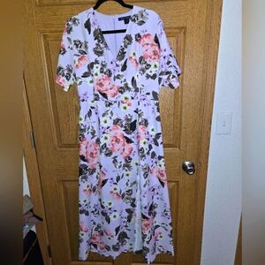 NWOT French Connection Armoise Floral Maxi Slit Dress US Size 10 UK14